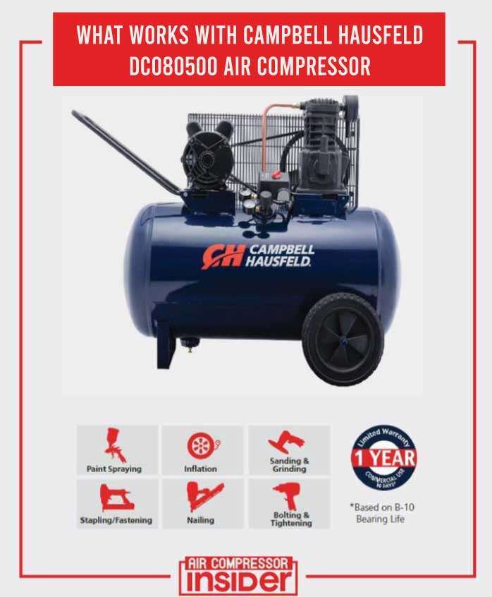 What Works With Campbell Hausfeld DC080500 Air Compressor