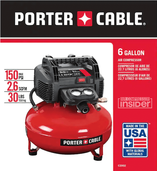 Porter Cable 6 Gallon Air Compressor