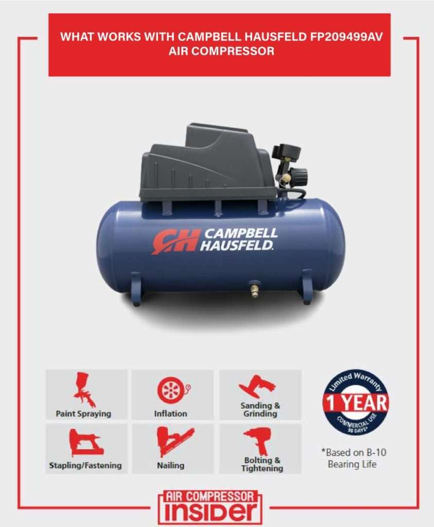 What Works With Campbell Hausfeld Air Compressor 3 Gallon