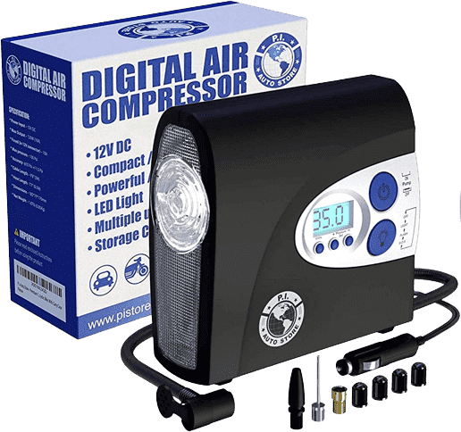 P.I. Auto Store Premium 12V DC Digital Air Compressor