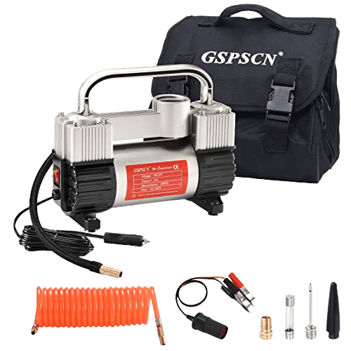 GSPSCN Heavy Duty Tire Inflator Air Compressor Pump