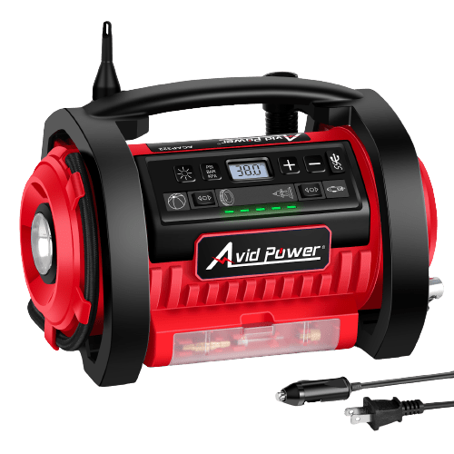 AVID POWER Tire Inflator Portable Air Compressor With Digital Pressure Gauge