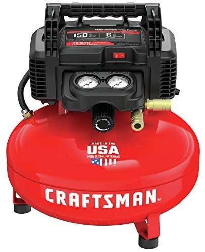 CRAFTSMAN (CMEC6150K) 6 Gallon, Pancake, Oil-Free Air Compressor