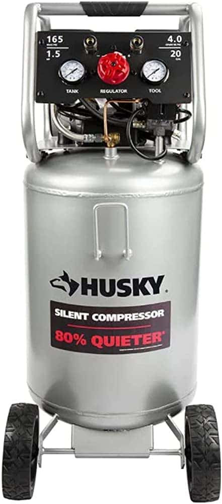 Husky 20 Gallon Vertical Electric-Powered Silent Air Compressor